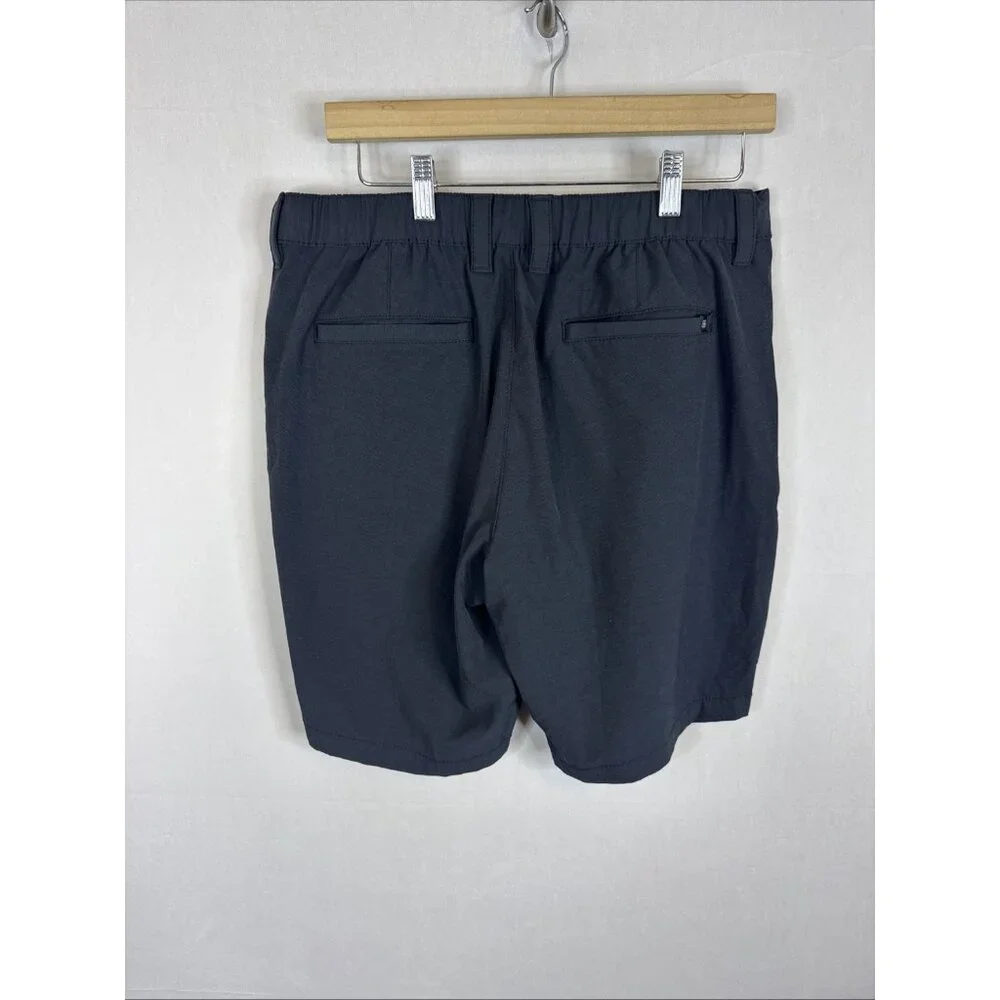 Banana Republic Men’s 34 Black Stretch Shorts 8”‎  Flat Front Hiking